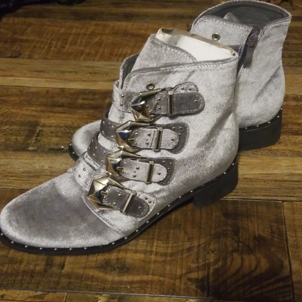 Grey booties